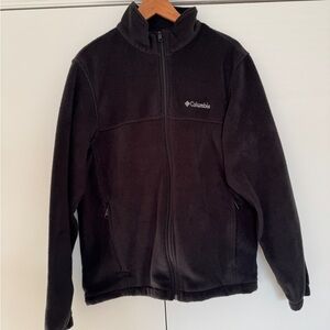 Columbia Black Full Zip Fleece Jacket Pullover Outdoors  Hiking Women’s Size M